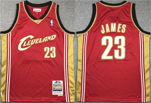 Youth Cleveland Cavaliers #23 LeBron James Red Stitched Jersey